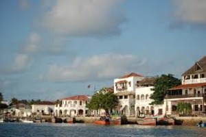 Town in Lamu Island Kenya
